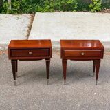 Pair of Scandinavian rosewood bedside tables