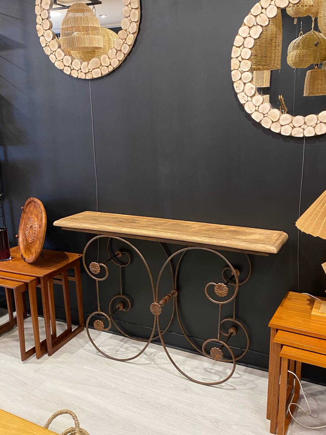 Console fer forgé