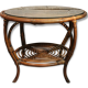 Table basse rotin années 60