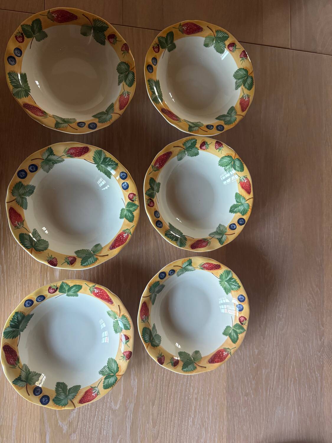 Deep dessert plates