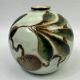 Camille Tharaud, Limoges, round porcelain vase, hand-decorated.