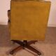 Office Chair Known as Swivel Executive Chair in Mahogany and Leather