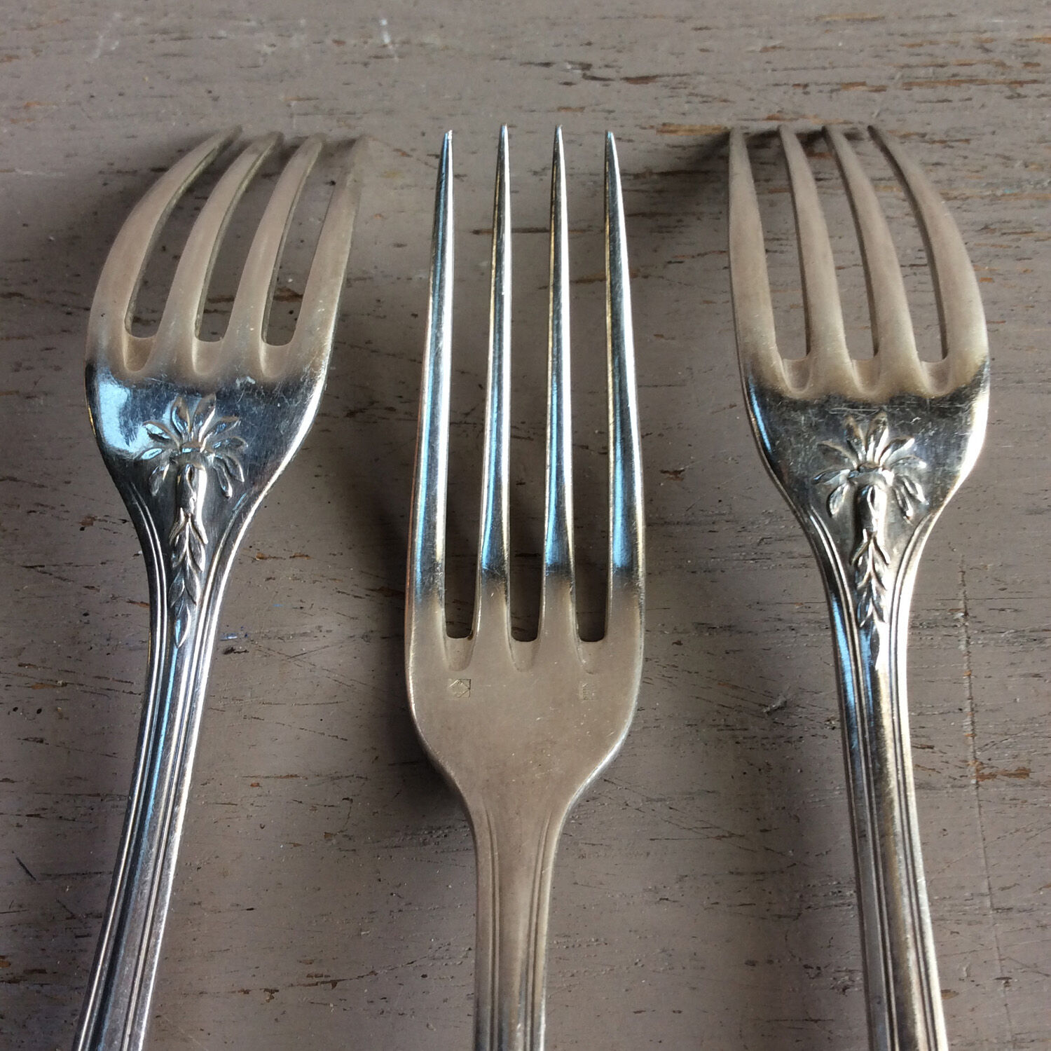 6 floral forks