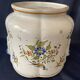 Earthenware cache-pot from Moustiers with bird and floral decoration, interior decor.