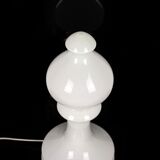 Glass Bishop Chess Table Lamp by Ivan Jakeš for Osvětlovací Sklo Valašské Meziříčí, 1970s