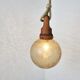 Vintage glass pendant light by Hustadt Leuchten, 1960s