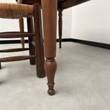 Old walnut bistro table