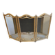 Art Nouveau brass fire screen 1900