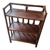 Low rattan shelf