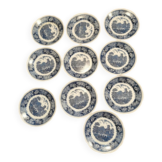 10 Assiettes anglaises Staffordshire Adams