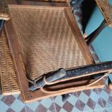 Vintage rattan lounge chair
