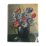 Paint vase of flowers