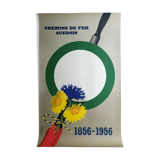 Old poster/original train poster lithograph