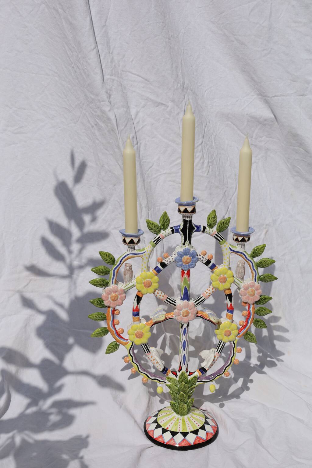 Italian artisanal candle holder