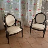 Antique Louis XV convertible armchairs