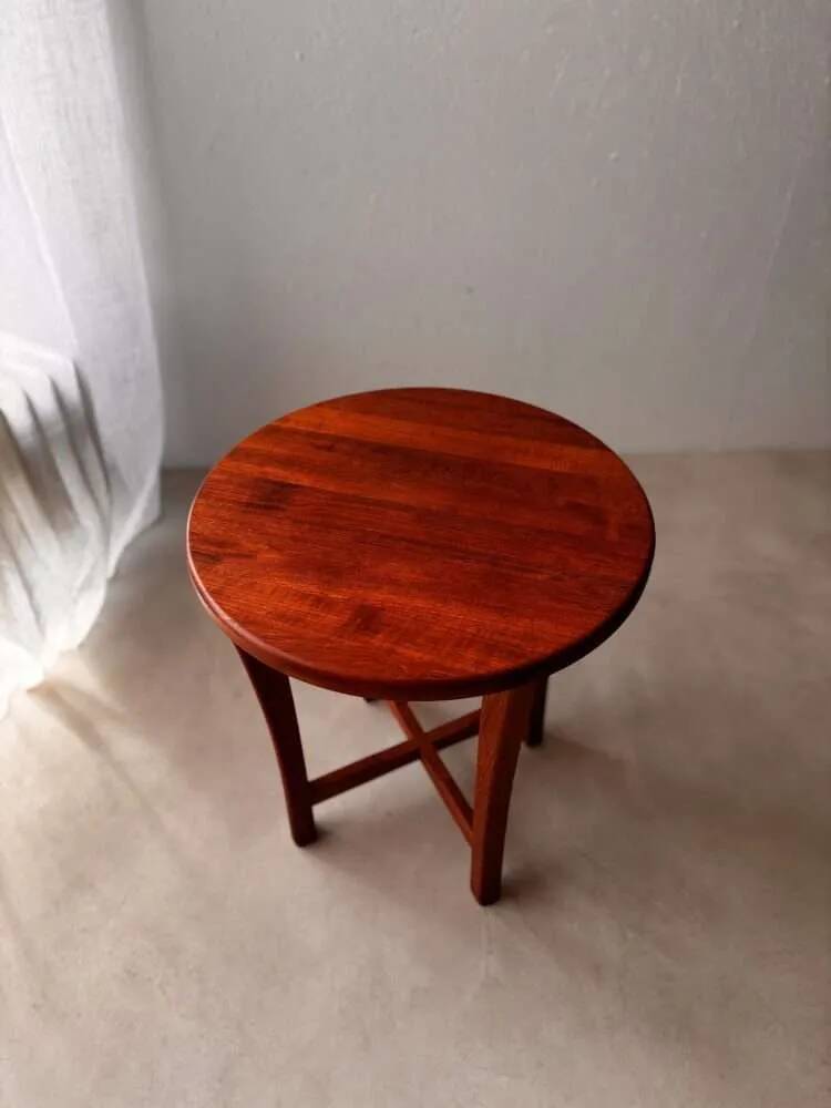 Danish solid teak side table from the 1960s.