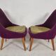 Vintage Chairs and Table, 1960s, Set of 3