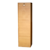 Notary's curtain cabinet in light oak (very good condition)