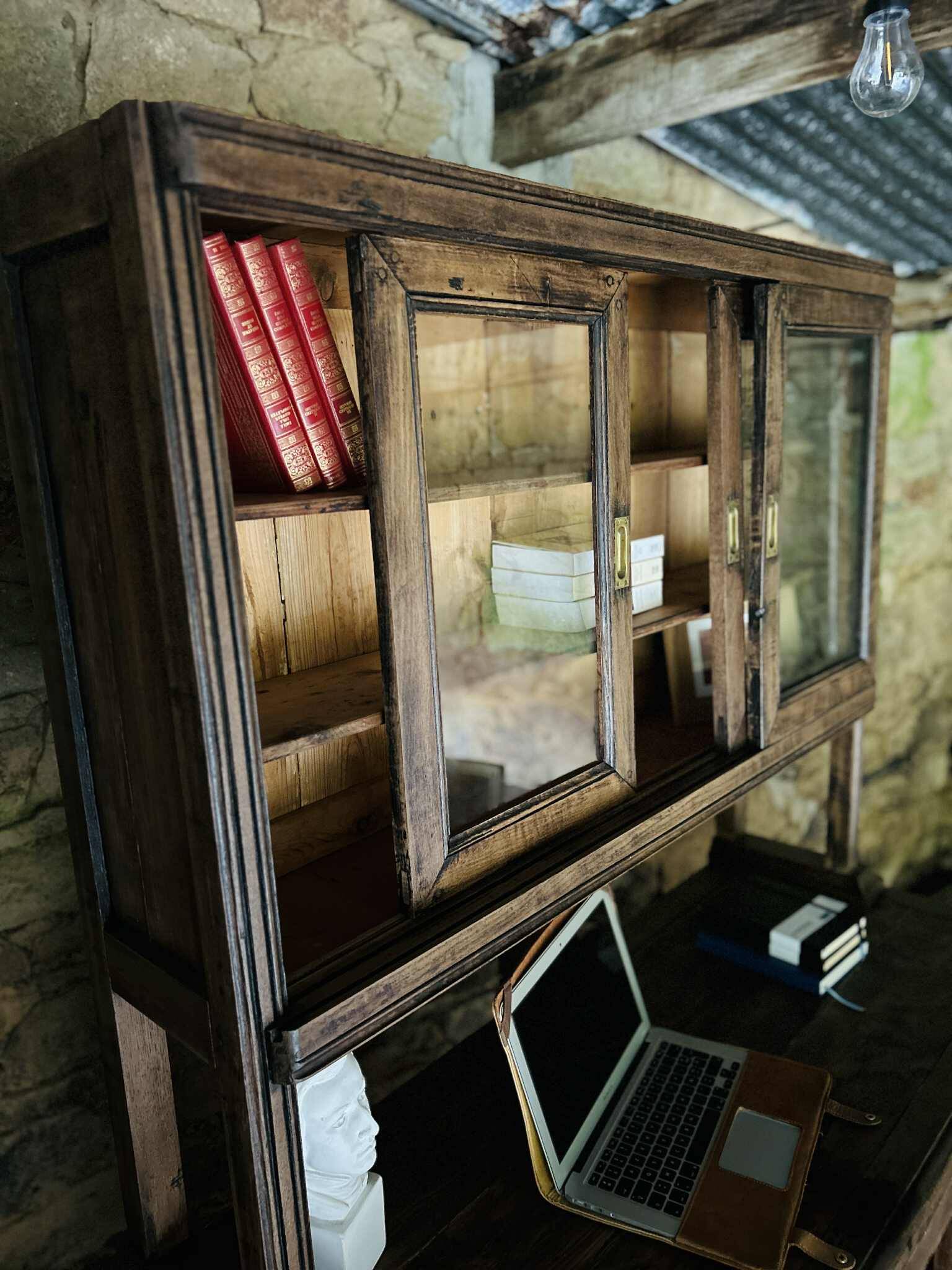 1930s apothecary sideboard/desk, in oak.