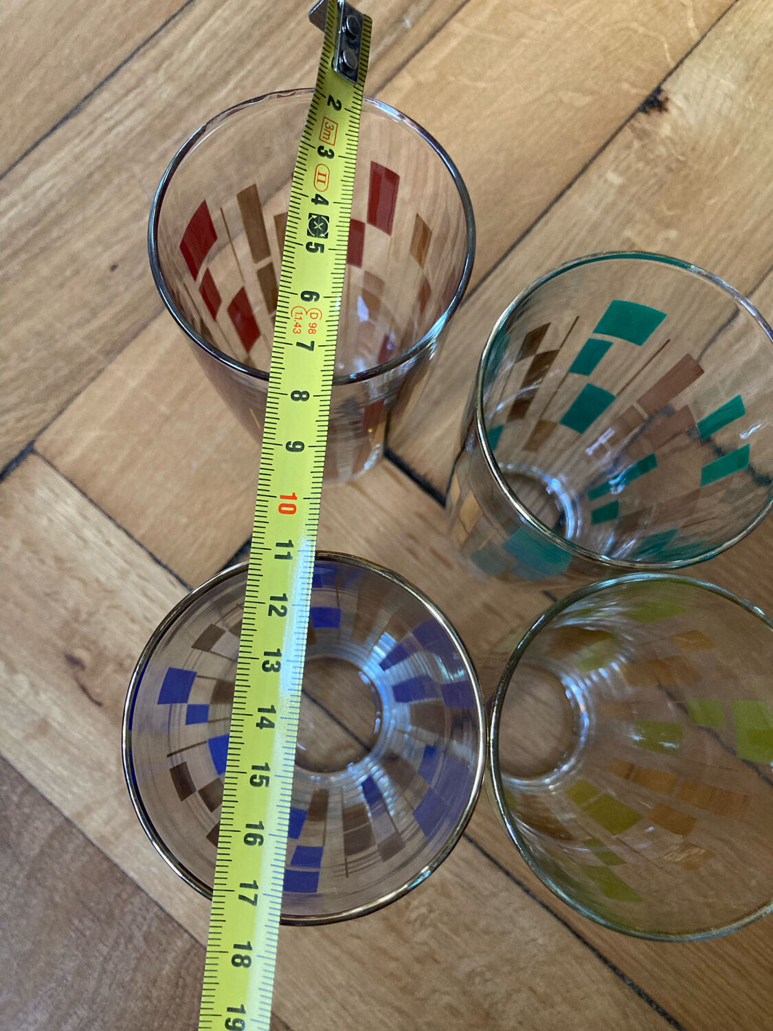 Verres à orangeade vintage 60s