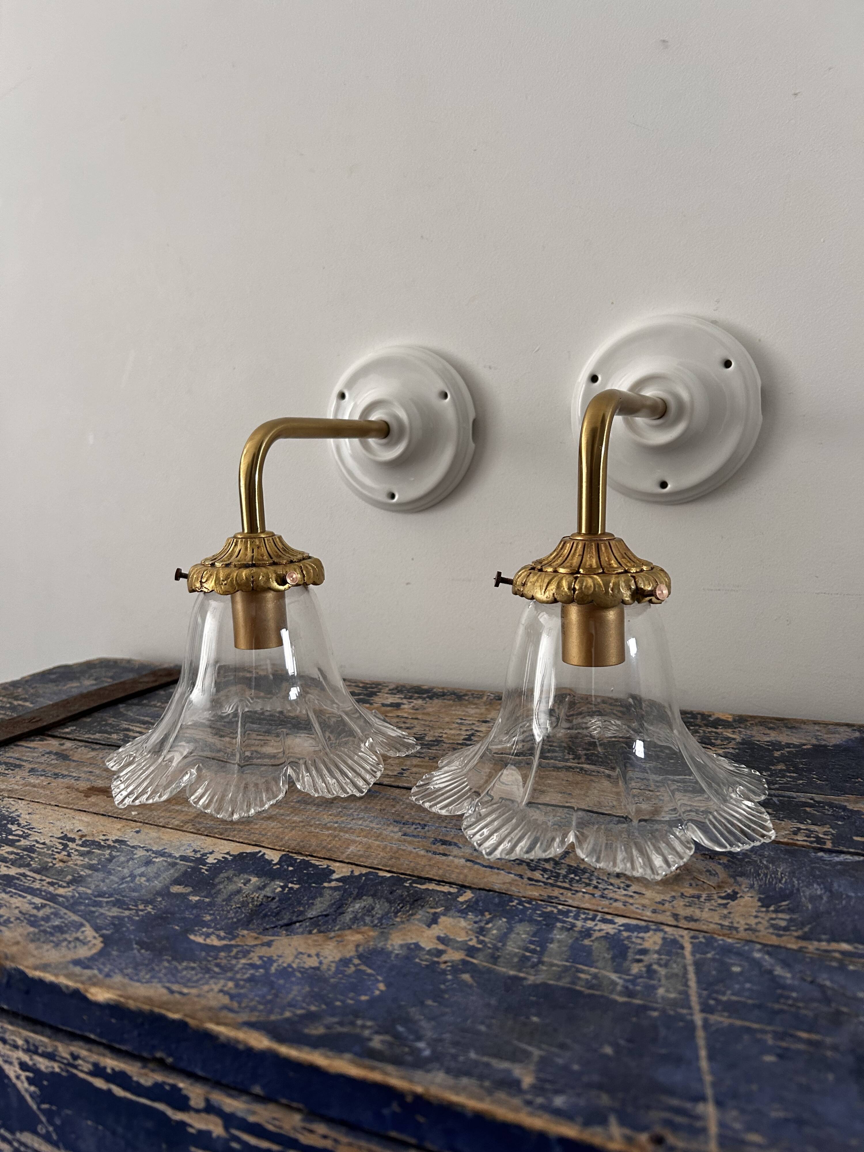 Pair of vintage wall lights