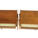 Set of 2 Scandinavian teak bedside tables, Carlström, Sweden, 1960