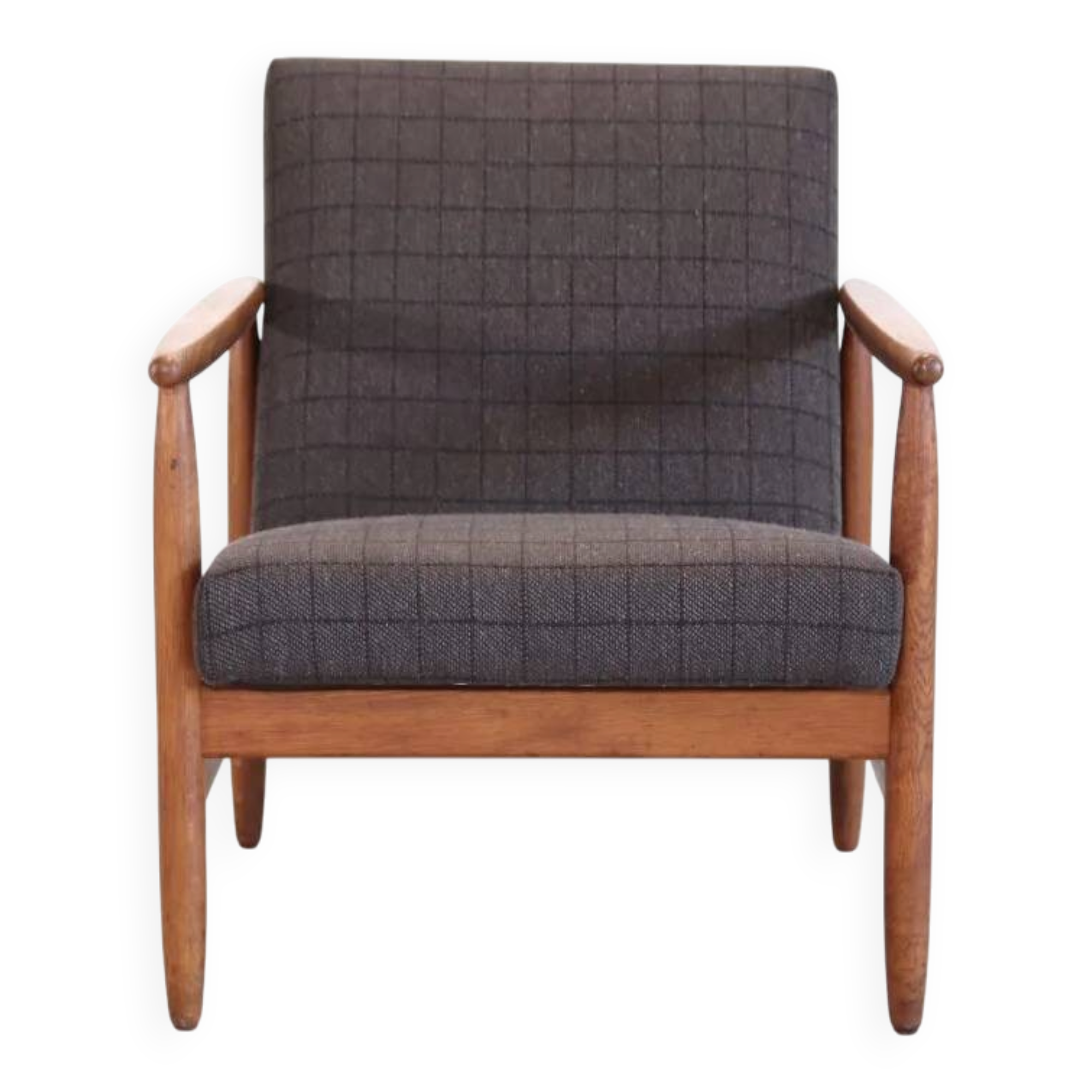 Fauteuil en chêne par Ejvind Johansson pour FDB Mobler, la chaise J65.