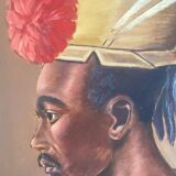 Signed African portrait
