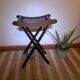 Tabouret pliant en bois , porte plante