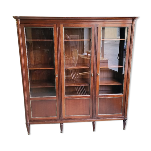 Vitrine bibliotheque 3 portes style