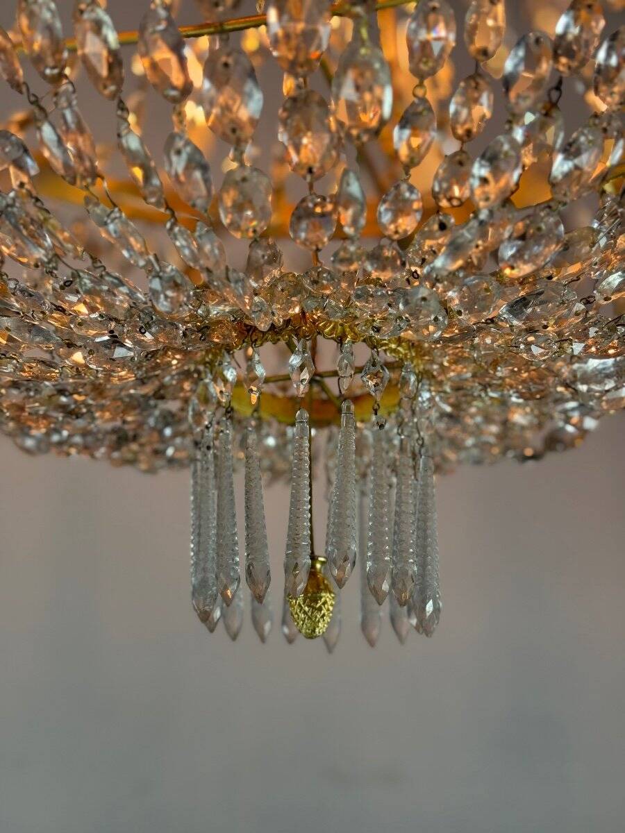 Gilt bronze pearl bag, early 19th century