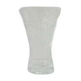 Vase ancien en cristal motif papillons