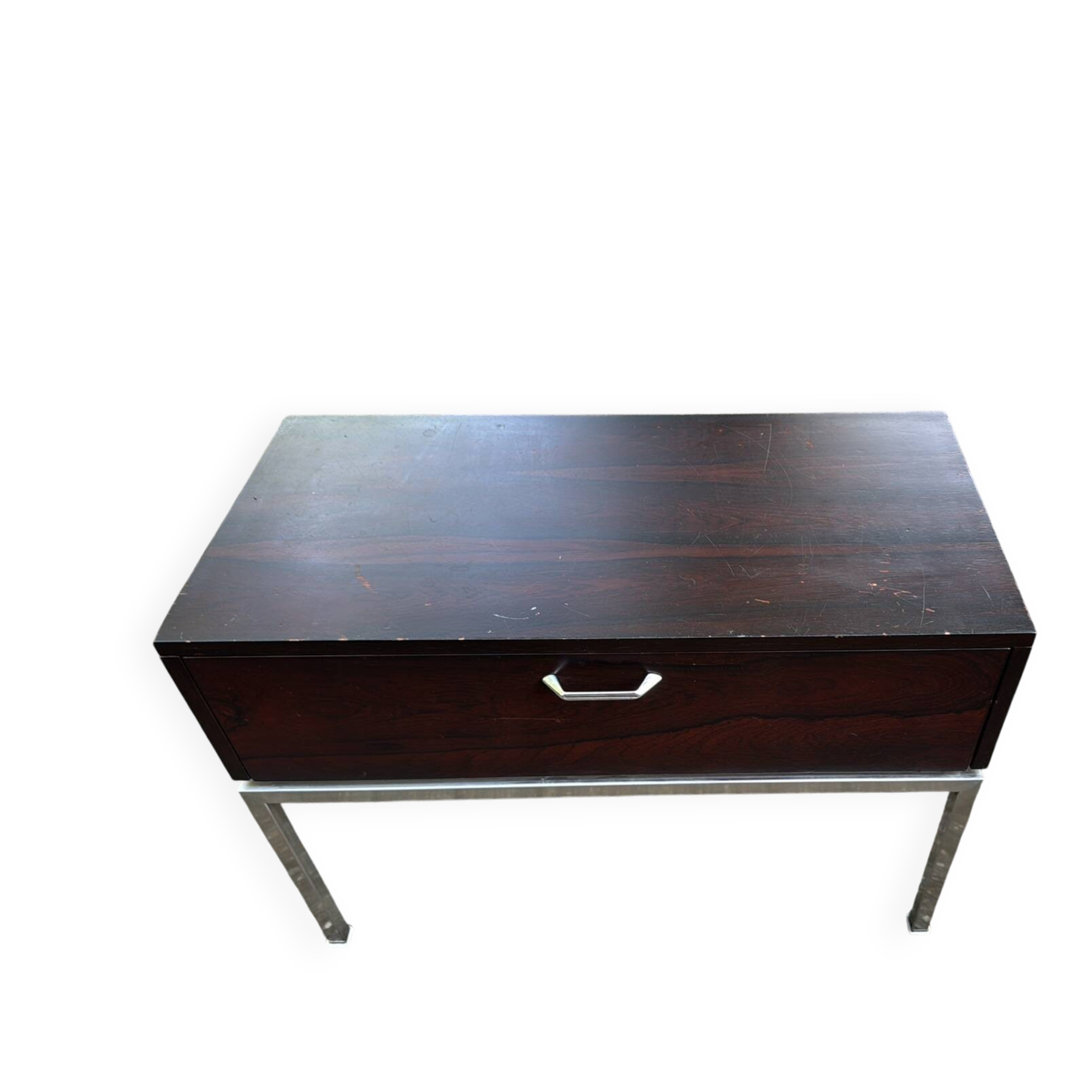 Table de chevet en palissandre vintage