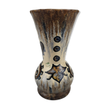 Quimper earthenware vase signed Paul Fouillen