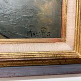 Oil on canvas rue de Paris