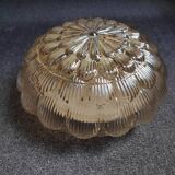 Vintage amber ceiling light in scale style