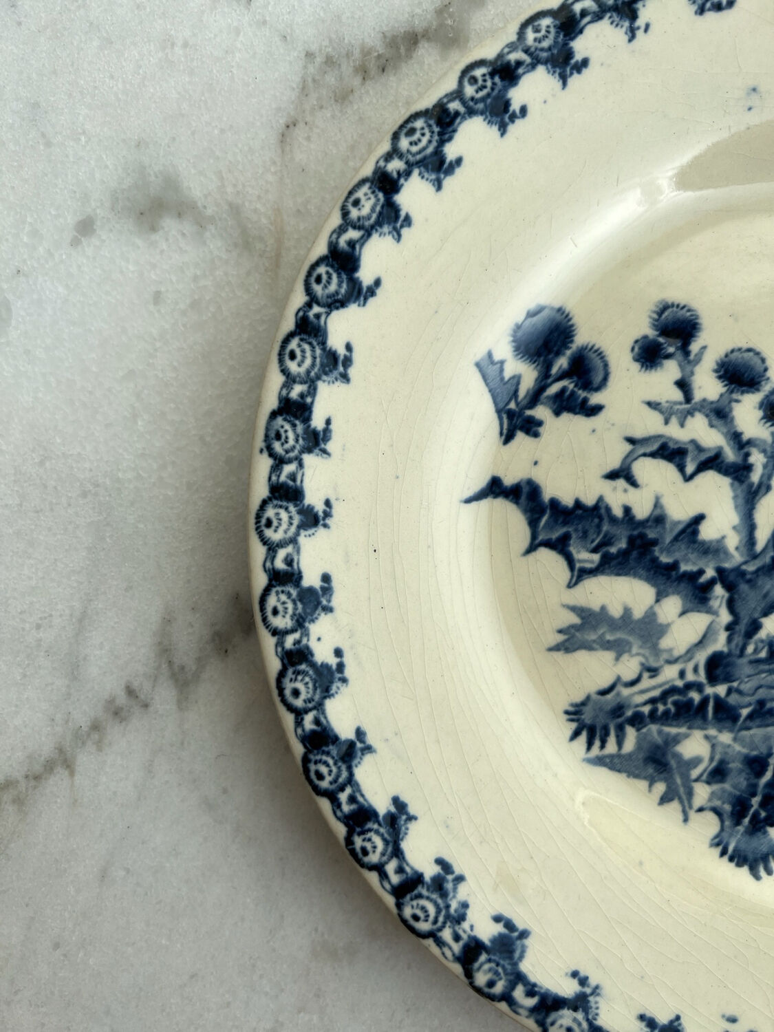 Gien plate - Model thistles
