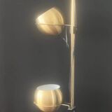 AmyLux 70s Vintage Floor Lamp – Space Age in Gold Metal