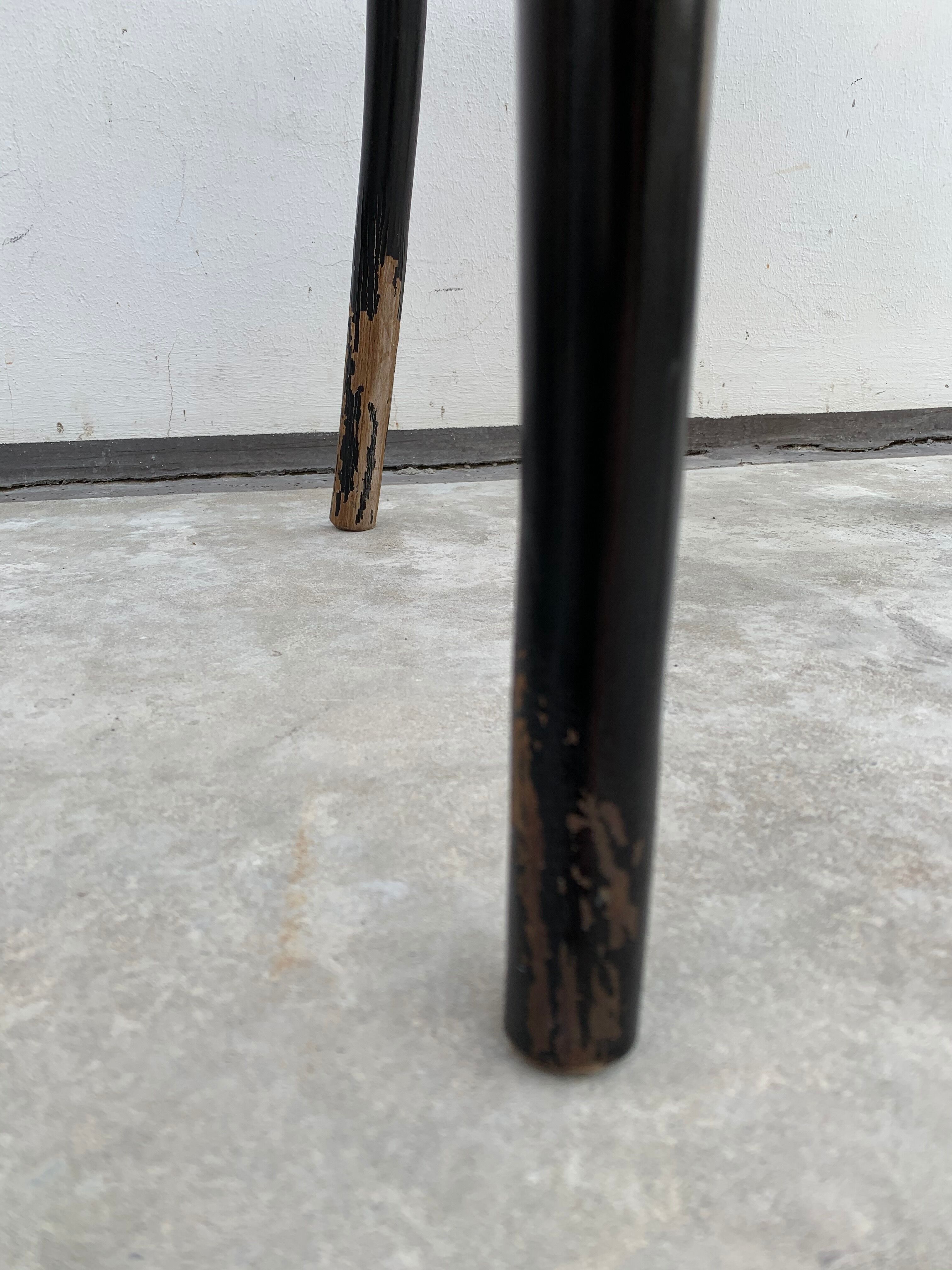 Tuna chair model 1018 in black curved wood and canning 1930