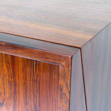 Danish rosewood wall-mounted bar by Erik Buch for Dyrlund