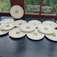 12 Terre de Fer Marmoz dessert plates