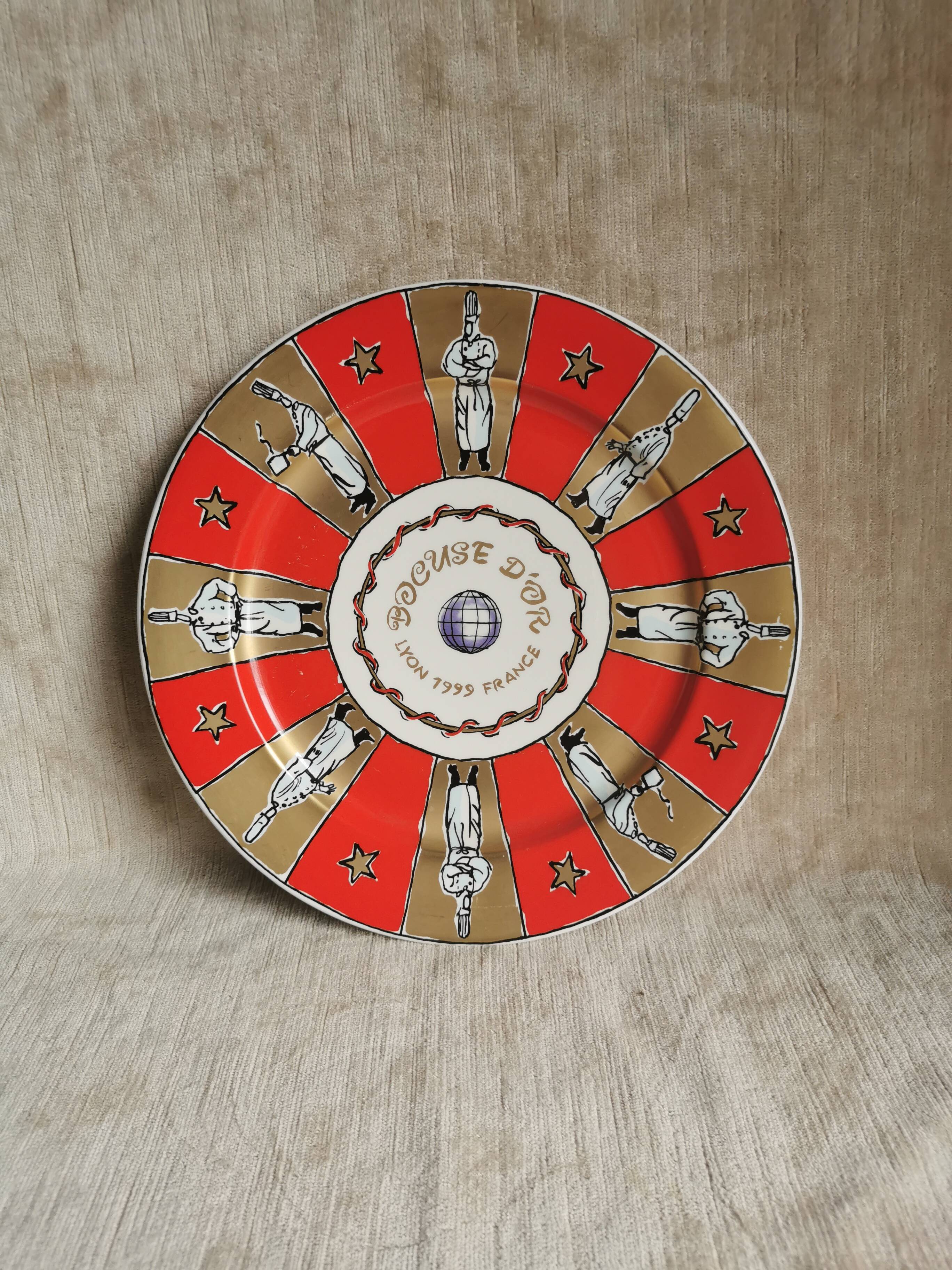 Assiette Bocuse d'or Lyon 1999 crée par Valvro