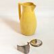 Ceramic orangeade or lemonade pitcher with cracked effect from the 1960s