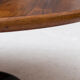 Table basse ronde en palissandre Danemark années 1960