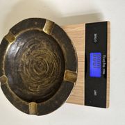 Vintage bronze ashtray design from the 60s