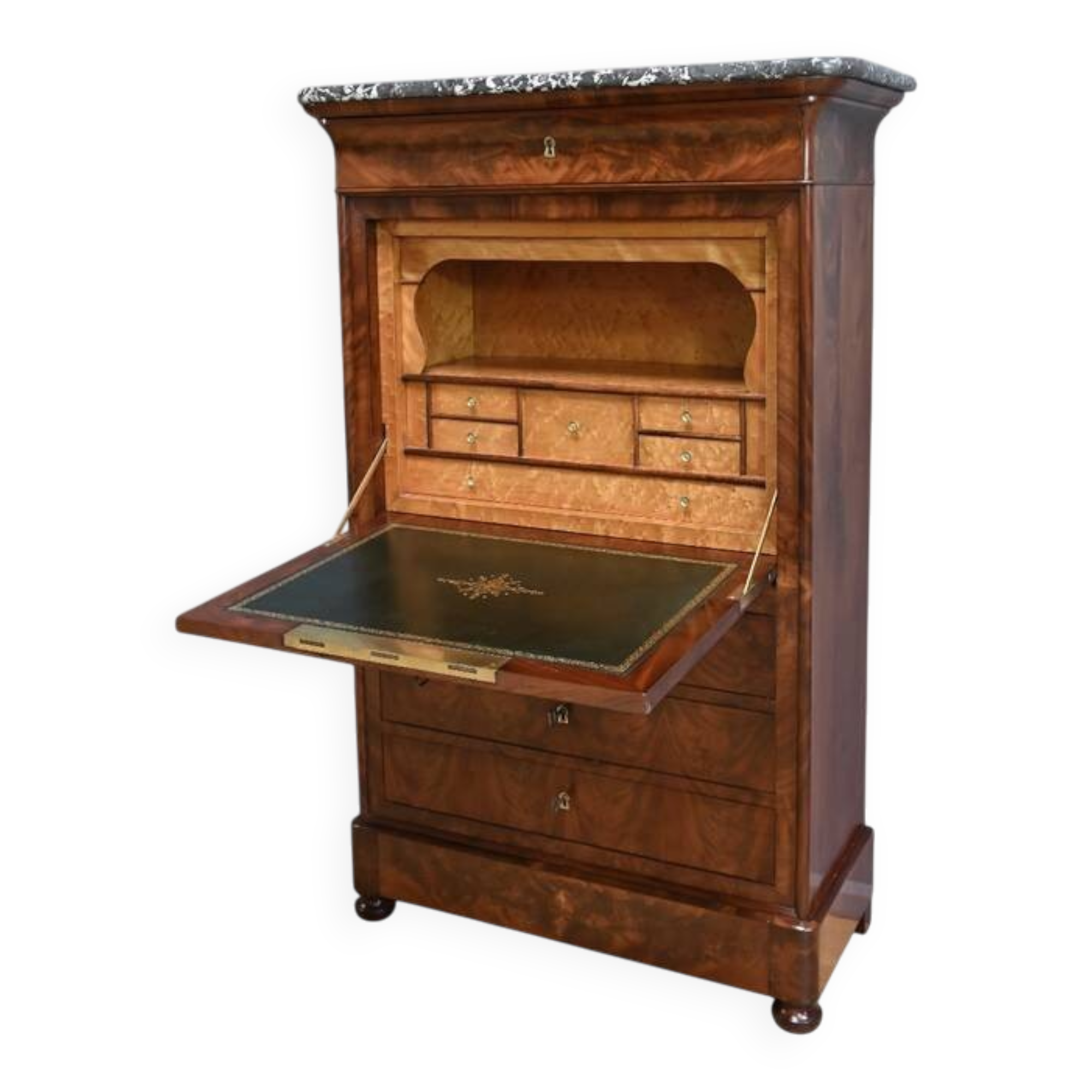 Mahogany and Burl Mahogany Secretary, Restoration Period – Part 1 X