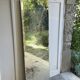 Large vintage mirror with bevelled glass.