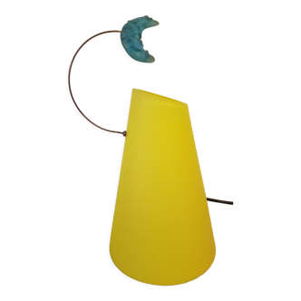 Lampe de chevet en pâte de verre contemporain