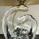 Lampe cristal art déco gravée Paris France