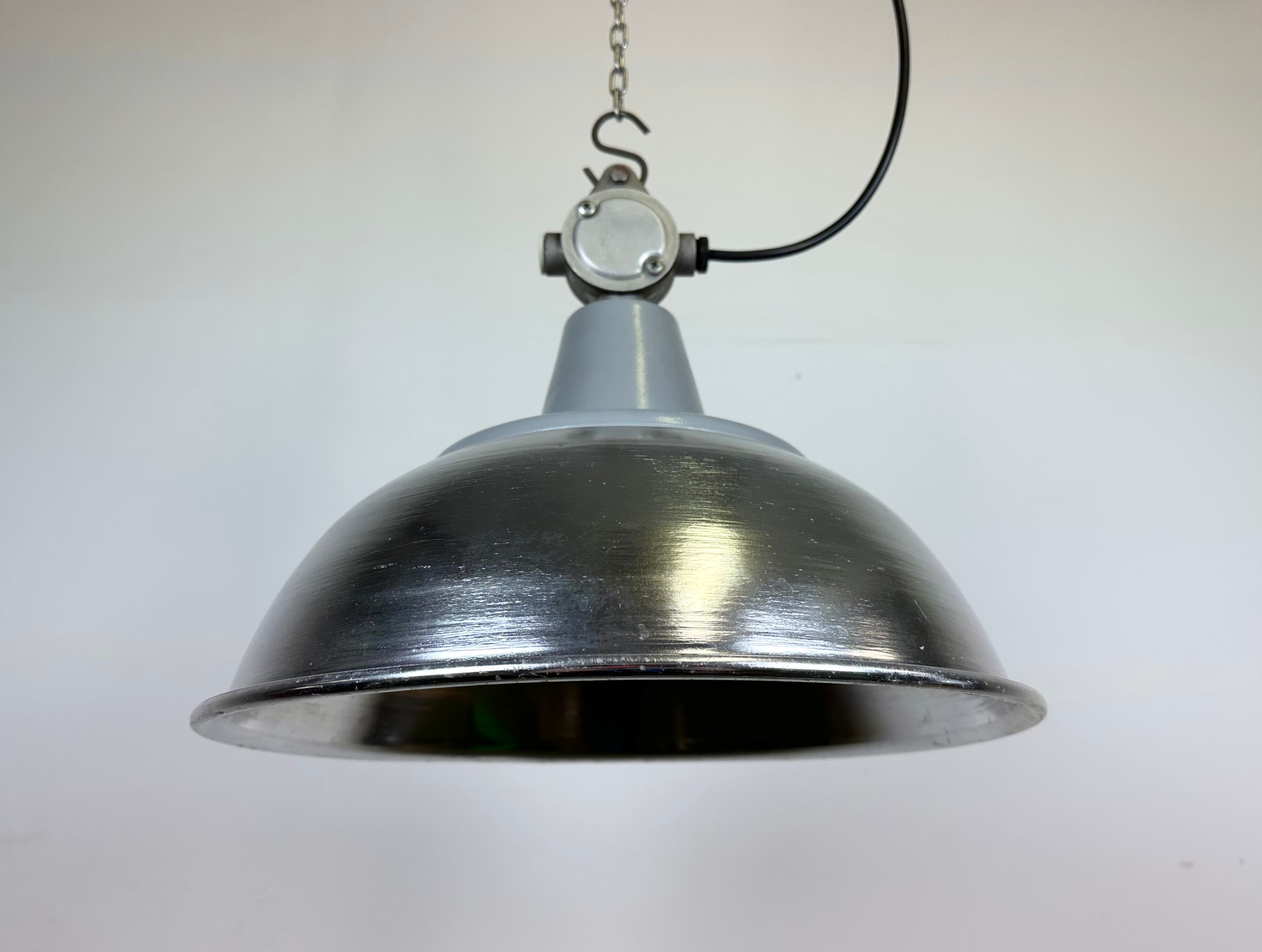 Industrial Italian Aluminium Pendant Lamp from Fael Luce, 1970s